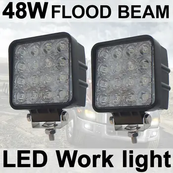 

Tkeapl THTMH 2X 48W Flood Square LED Work Light Lamp car Truck Vehicle Driving Boat