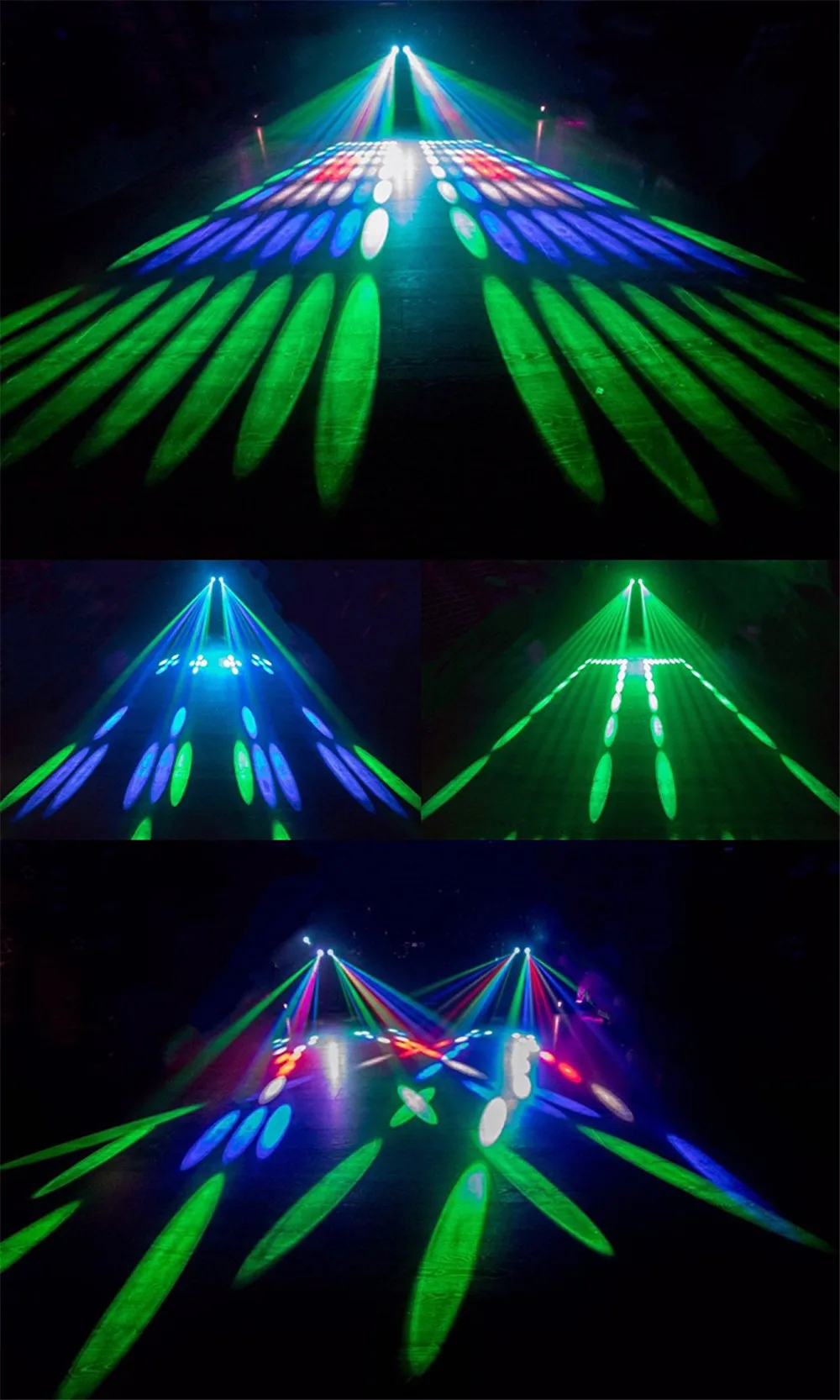 Lâmpada do Projetor para dj Festa de Casamento Luz do Estágio Zjright Padrão Colorido Rgbw 20 w 128 Led Duplo Cabeça Dirigível Efeito Eventos Clube 14 projetor lâmpada para dj festa efeito casamento eventos clube