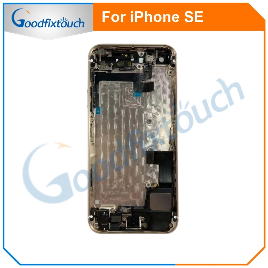 For iPhone SE Back Cover Battery Door Housing Rear Cover Assembly Battery Housing For iPhone SE With Flex Cable Replacement Part (4)