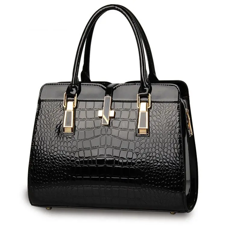 Роскошные сумки известного бренда, женские сумки, дизайнерские женские кожаные сумки, высокое качество, сумки через плечо для женщин, ручные сумки F328 - Цвет: Черный