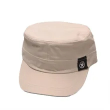 Новые модные мужские шапки 5 цветов унисекс плоская крыша армейские кепки кадетский патруль широкополая шляпа Повседневная звезды Кепки из хлопка Горячая Распродажа