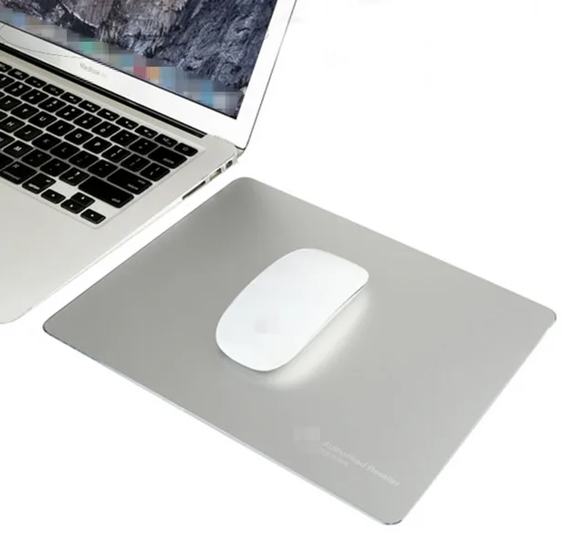 Slim Metal Aluminum Alloy Mouse Pad For Apple Macbook Laptop iMac