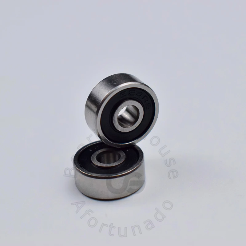 Bearing 624RS chrome steel rubber Sealed High speed Mechanical equipment parts 10 Pieces 4*13*5(mm) ball bearings miniature bearings mini ball bearing