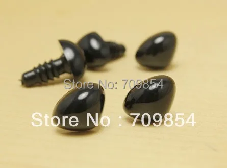 free shipping 300pcs lot 15MM Safety Noses Doll Noses Toy Noses Amigurumi BLACK noses