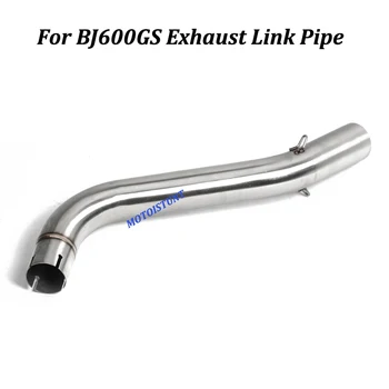 For Benelli BJ600GS Motorcycle Exhaust Modified Connection Middle Link Pipe With Stainless steel Slip on