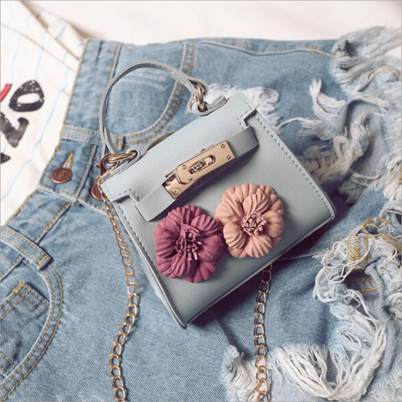 Женская простая мини-сумка на плечо с цветочным рисунком, сумка-мессенджер через плечо, кошельки для монет