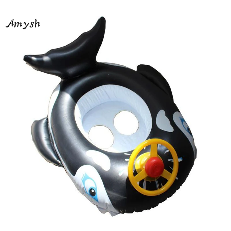 Amysh Whale Shape Inflatable Pool float Baby Swimming Ring Baby Float