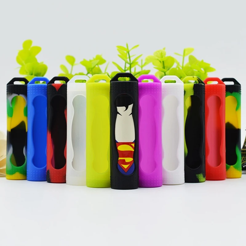 

New 1pc Colorful Silicone Battery 18650 Holder Protective Covers Soft Rubber Skin For 1x18650 Battery