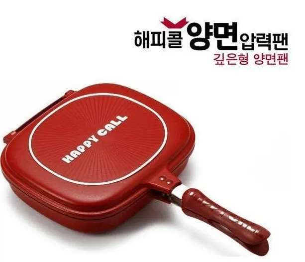 Korean Double Side Fried Pan happy call happy cook,fry pan,non stick
