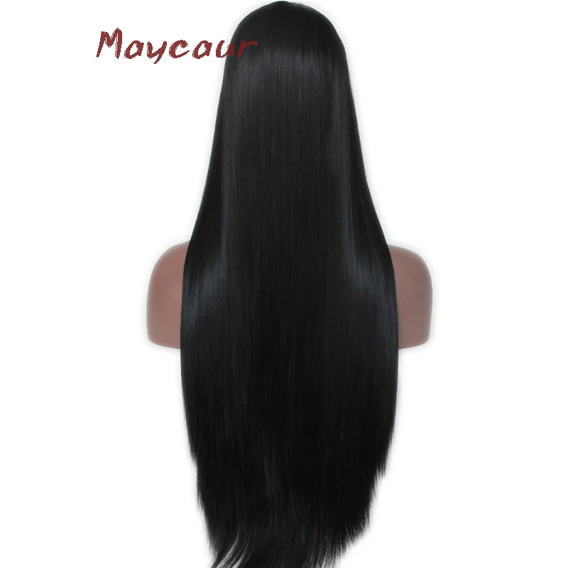 Длинные прямые синтетические парики на кружеве, термостойкие натуральные волосы, парики для женщин, плотность 180