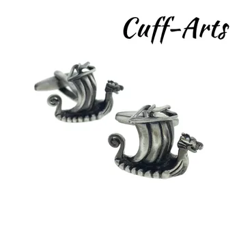 

Cufflinks for Men Viking Ship Cufflinks Mens Cuff Jewelery Mens Gifts Vintage Cufflinks With Gift Box by Cuffarts C10316