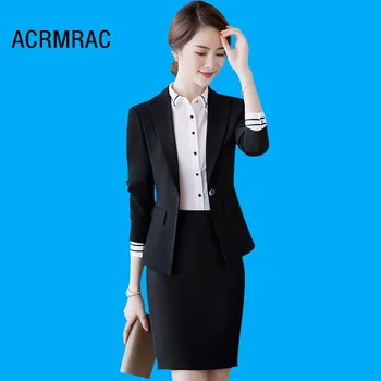 

Women suits Slim spring Solid color jacket Pants 2-piece set OL Formal Women pants suits Woman set suits 1823