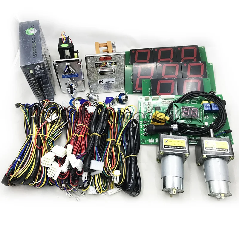 US $369.99 DIY Arcade basketball game machine kit with PCB motherboard set wiring harness power supply coin acceptor ticket dispenser
