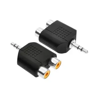 

3.5mm Jack Stereo Male To 2 RCA Plug Female Adapter M/F Y Splitter RCA Audio Adapter Connector 3.5mm Audio Cable