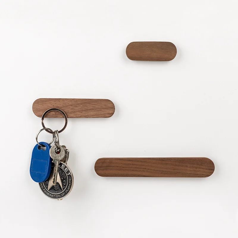 Wooden Key Holder Wall Key Storage Organizer Strong Magnetic Key Rack Hanger Key Ring Hooks Clerk Housekeeper on the Wall 2