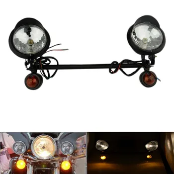 

Universal Turn Signal Driving Spot Light Bar Bike Motorcycle Touring Chopper Custom Chrome Chopper Touring Atv Scooter Offroad