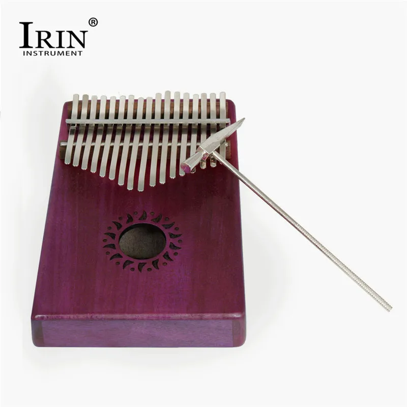 ИРИН 17 ключевой палец калимба Mbira санза 3 цвета «пианино для больших пальцев» карман размеры начинающих с сумка клавиатура из красного