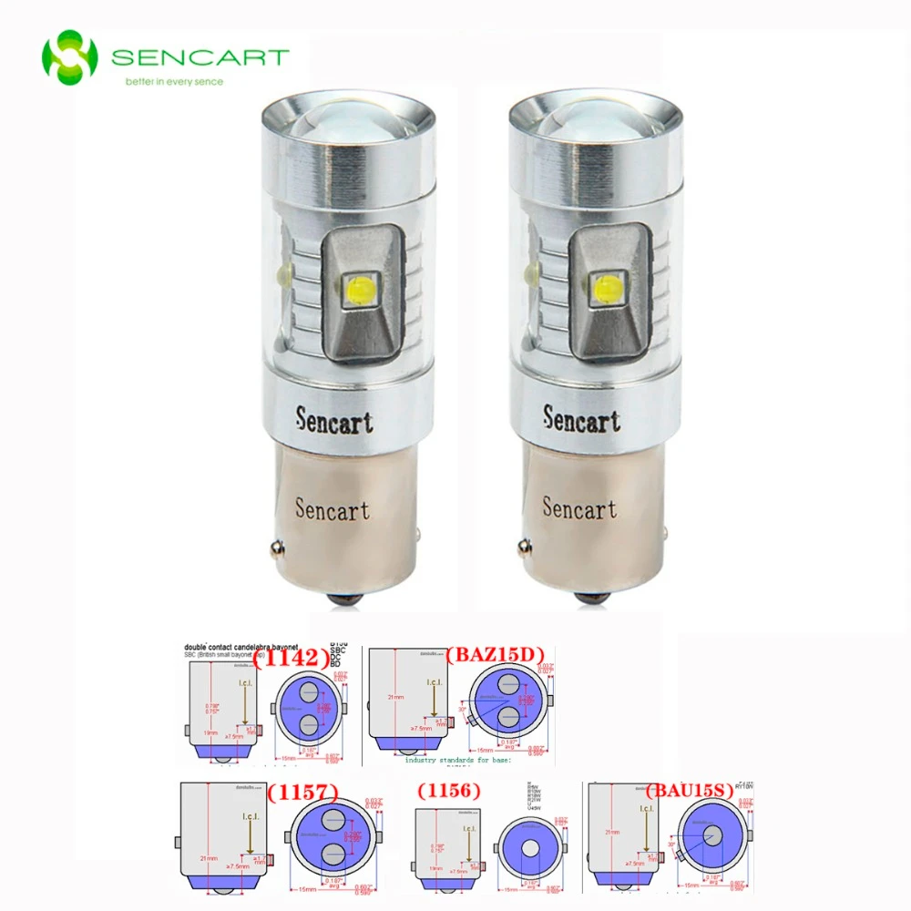2 шт. BAU15S 1142 BAZ15D(1122) 6SMD 6LED 3535 тормозные огни задние фонари поворотники аварийные