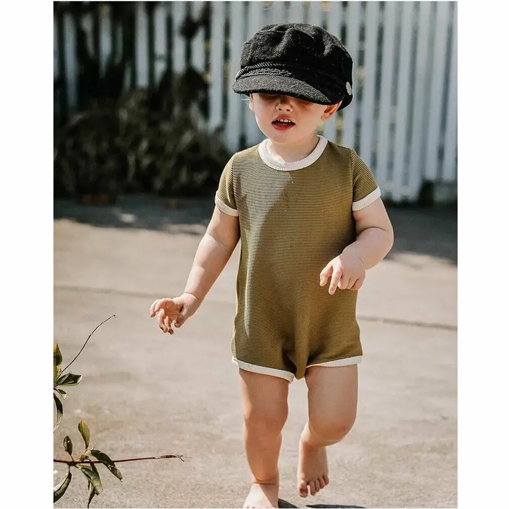 US Stock 0-3T Newborn Baby Boy Girl Sleeveless Solid Button Cotton Bodysuit One Piece Jumpsuit Outfit Summer Clothes US Stock 0-3T Newborn Baby Boy Girl Sleeveless Solid Button Cotton Bodysuit One Piece Jumpsuit Outfit Summer Clothes