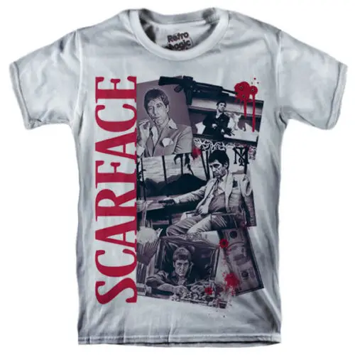

SCARFACE T-shirt Tony Montana Drug Lord - manny ribera - elvira - al pacino T Shirts Short Sleeve Leisure Fashion