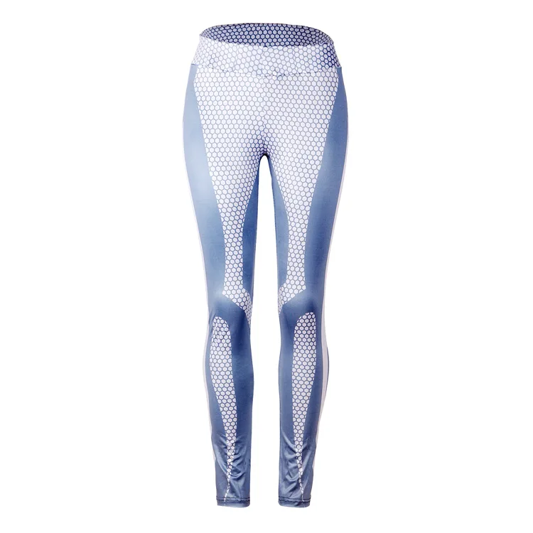 Для женщин Леггинсы для спортивные Фитнес сжатия pantsfloral печати сезон: весна–лето