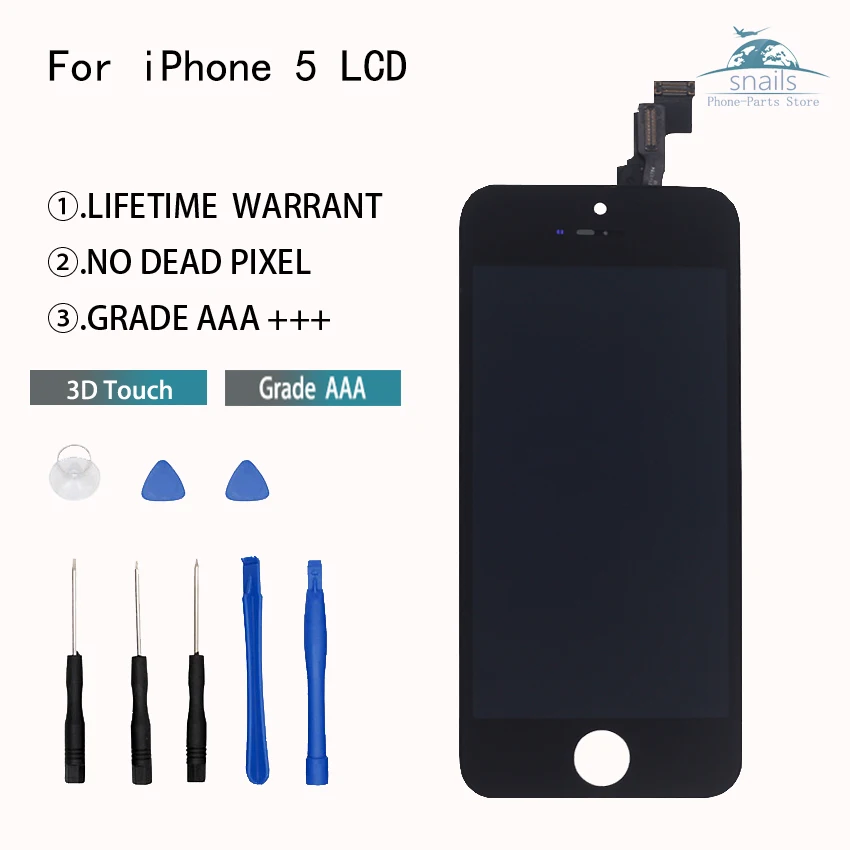

For Apple iphone 5 LCD Display Digitizer Assembly For Apple iphone 5 Display Touch Screen Phone Parts