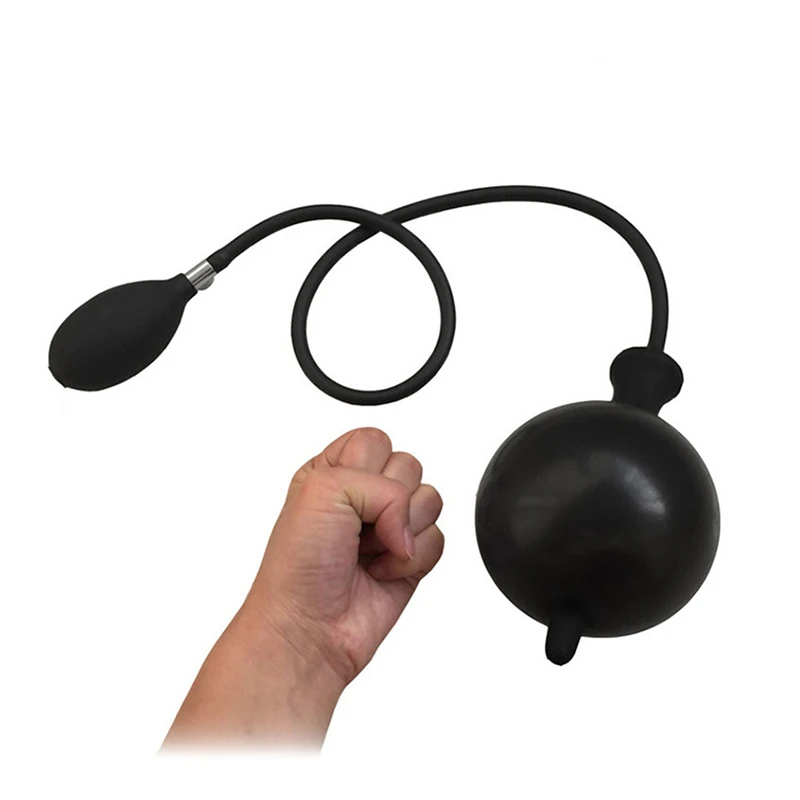 Safety Soft Big Inflatable Anal Plug Silicone Dilate Butt Inflate Balls Stimulate Massage Products Sex Toys. | Красота и здоровье