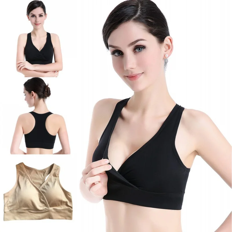 

Summer Women Breast Maternity Bras Cotton Sleep Nursing Pregnant Feeding Breastfeeding Underwear Clothes