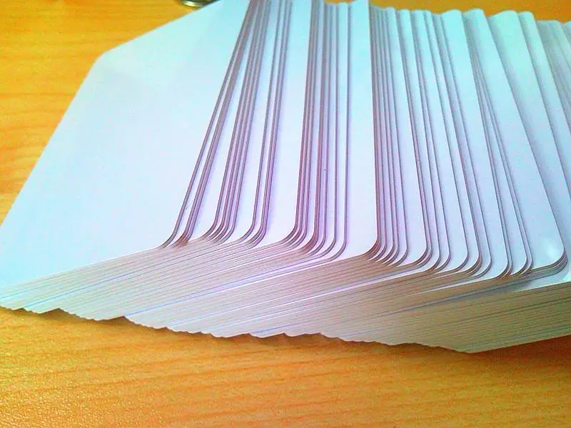 2000 шт./лот глянцевая печать Бланк для распечатки ПВХ id-карты