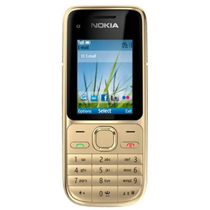 Разблокированный мобильный телефон Nokia C2-01 C2 2," Мп Bluetooth русская и арабская клавиатура GSM/WCDMA 3g телефон Восстановленный