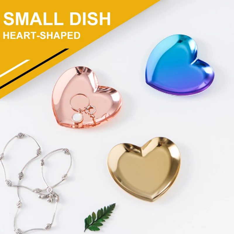 Jewelry Organizer Trays Jewelry Tray Elegant Jewelry Plate Tray Golden Jewelry Shop Stainless Steel Pretty