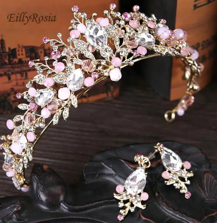 

2018 New Fashion Baroque Luxury Crystal Bridal Crown Tiaras de noiva Wedding Tiaras for Women Bride Wedding Hair Accessories