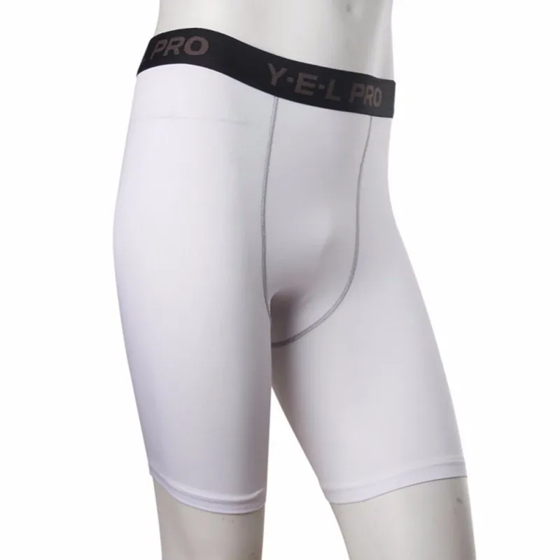 Для Мужчин's функциональное компрессионное Спортивные Беговые брюки для фитнеса шорты S-XXL короткие брюки