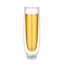 Двухслойные Стеклянные Кружки винного цвета креативное шампанское стекло пищевой FDA бесплатно термостойкая молочная офисная прозрачная чашка для воды