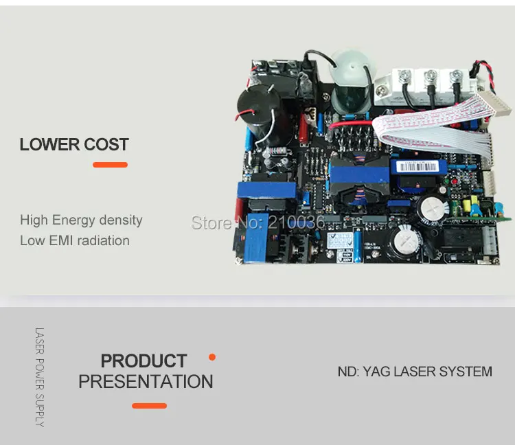 300W YAG Лазерное удаление татуировок исходная плата