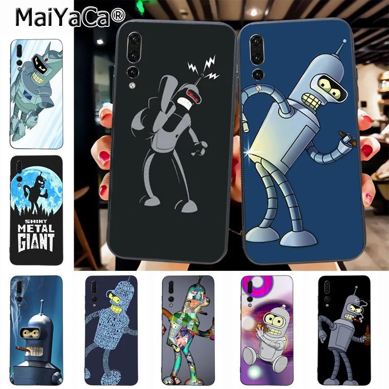 

MaiYaCa Futurama Bender Hot Sale Fashion Luxury cover phone Case for Huawei Honor 9 Honor 10 P20 case Coque