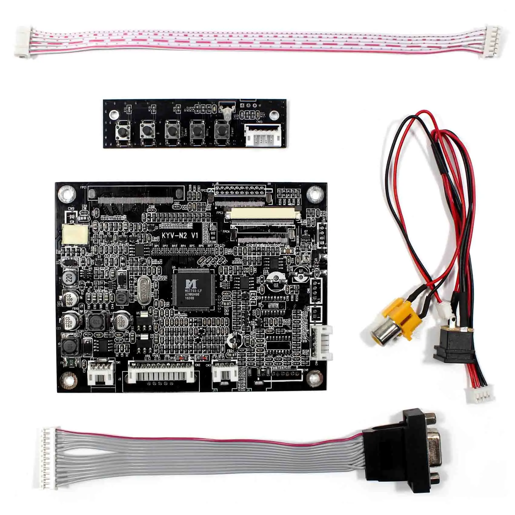 Плата контроллера ЖК дисплея VGA + AV KYV N2 V1 для 5 6 &quotAT056TN52 V3 640x480 панель|board board|board