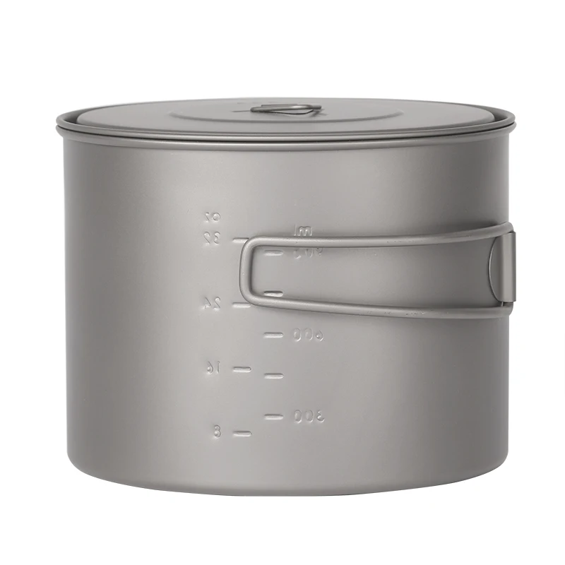 TOAKS 1.3L pot Ultralight Outdoor Camping Titanium Pot Cooking Pot Titamium Cookware Set