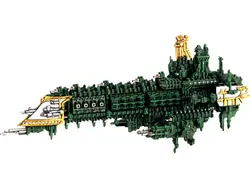 Resin смоляная фигурка модель комплект для Battlefleet Готический Императорский темно-синий император класс линкор Разберите