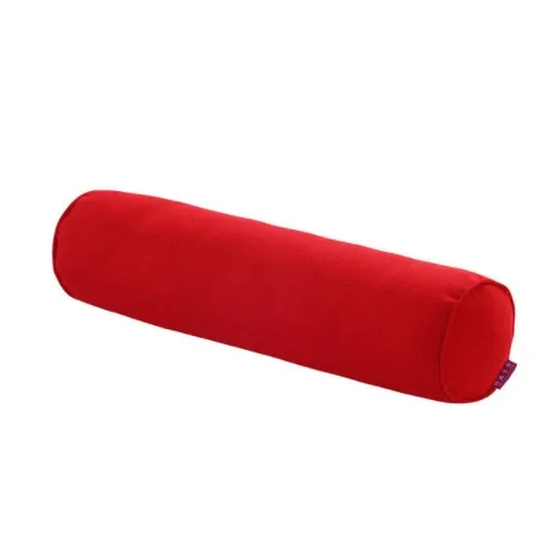 Взрослая Подушка бойфренда длинная Колонка большая хлопковая льняная Шея кресло с подголовником автомобильное кресло кровать подушка для спины Спящая круглая подушка - Цвет: Красный