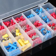 280 шт./лот изолированные электрические клеммы обжимной Соединитель с наконечником кольцо вилка Ассортимент Комплект