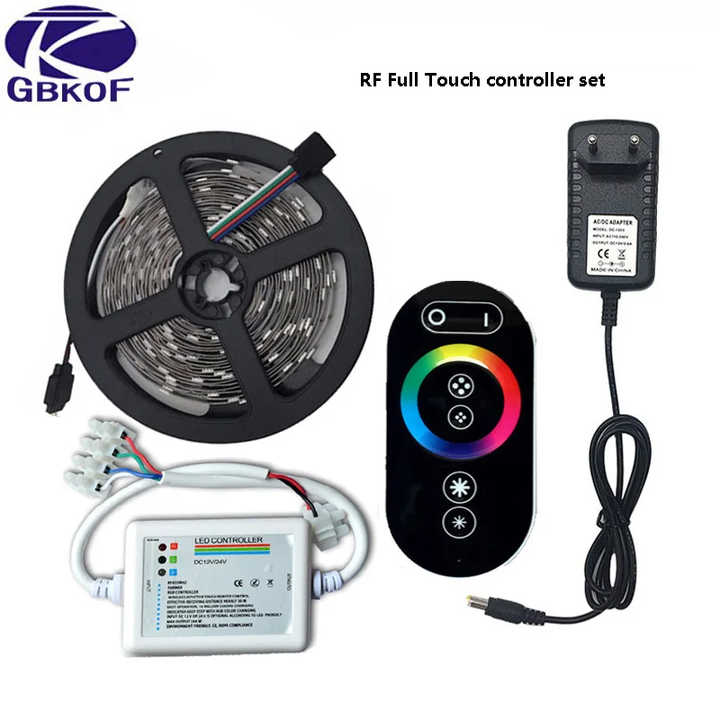 

10M 20M SMD 5050 RGB LED Strip 5M 15M led light Waterproof Tape DC 12V Ribbon RGB Flexible Light Strip Full set with Adapter