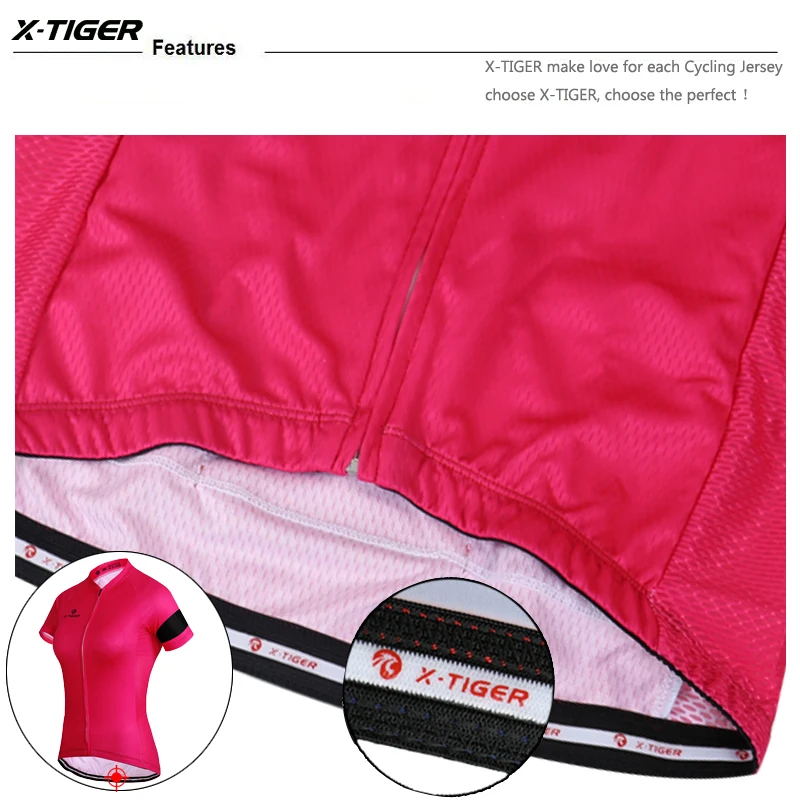 Женская одежда для велоспорта X Tiger летняя MTB гонок|bike clothes|bicycle wearropa ciclismo |