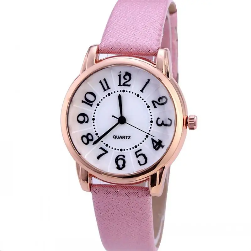 

Women Small Simple Watches Retro PU Leather Quartz Movement Female Watch Fashion Design Wristwatches