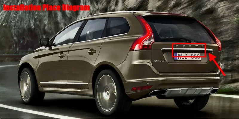 Liislee камера заднего вида/парковочная камера для Volvo XC60 2011~ /лампа для номерного знака/HD CCD ночное видение