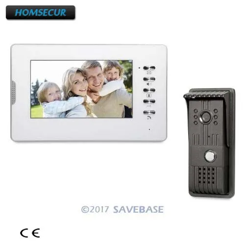 

HOMSECUR 1V1 7inch Video Door Phone Intercom System with Video & Dual-way Audio Communication