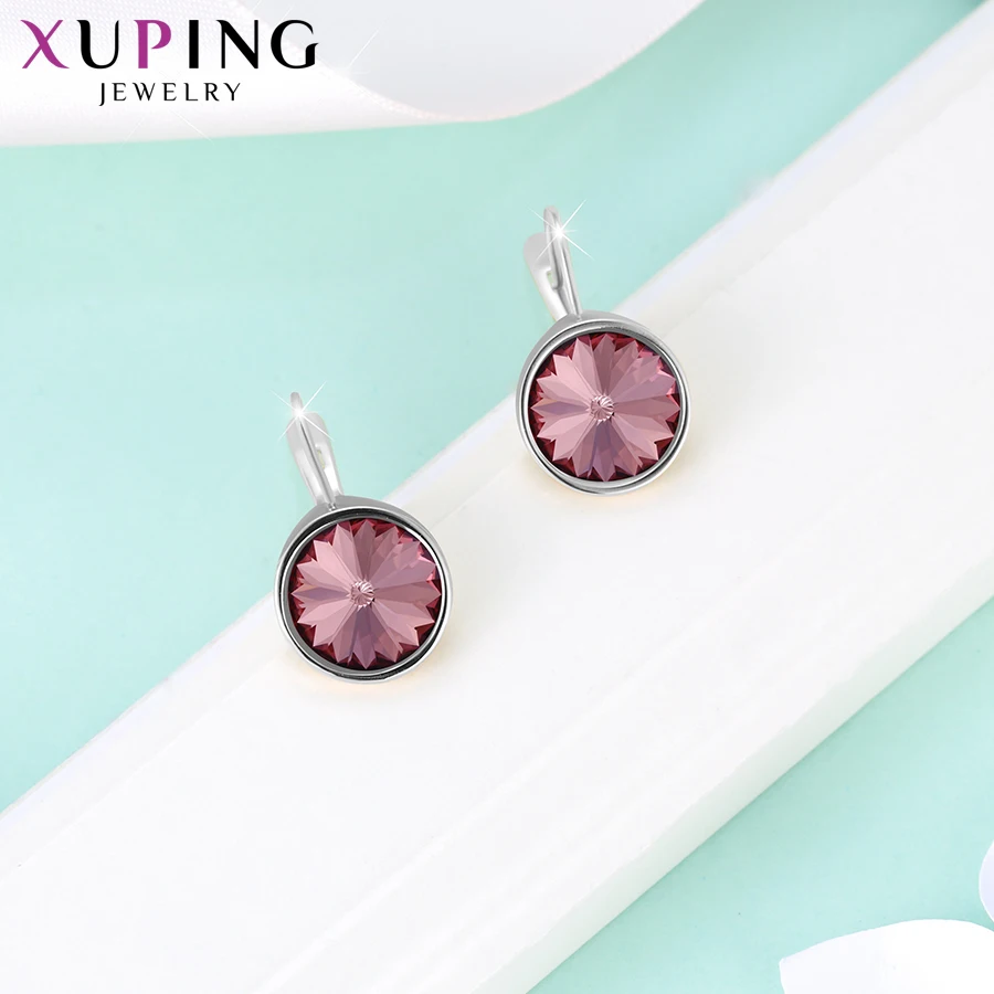 Xuping jóias aros brincos cristais de swarovski