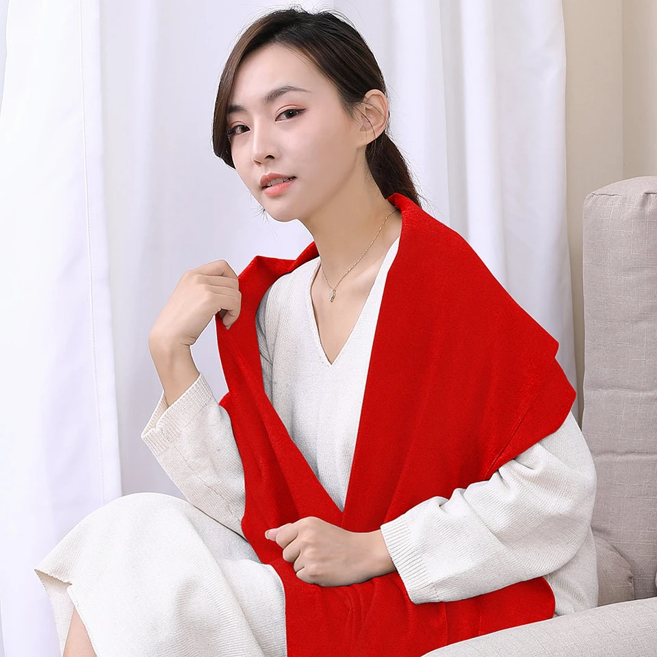  Original Xiaomi PMA Red Winter Scarf Graphene Heating Scarves 3 Gear Adjustable Fashion USB Interfa