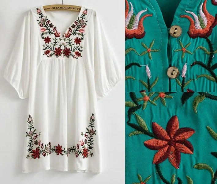 

New casual summer dresses Women summer vestido dress style clothes embroidery vestidos femininos plus size white women clothing