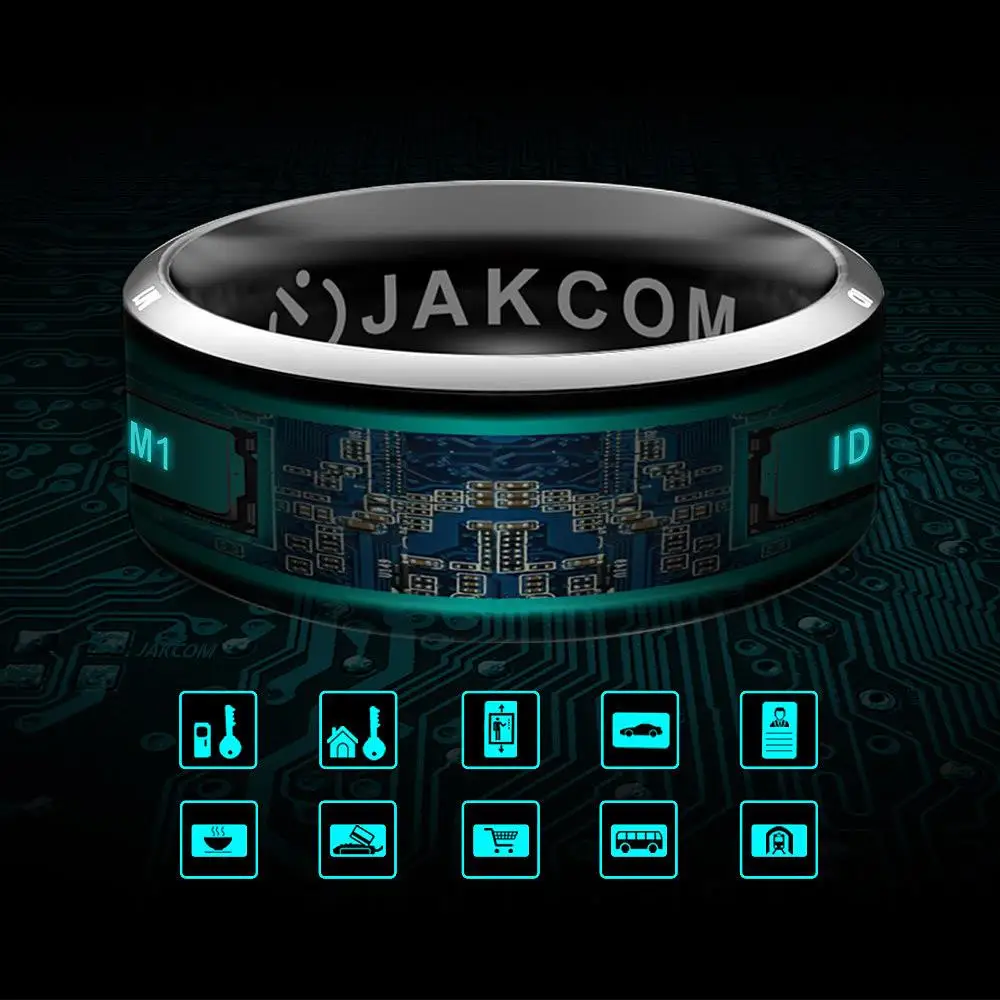 

Jakcom R3 Smart Ring Wear Magic Finger NFC Ring IC ID Card for Android IOS Windows NFC Mobile Phone Waterproof Smart Ring